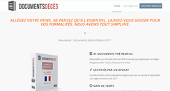 Desktop Screenshot of documents-deces.com
